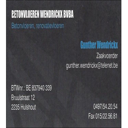 Betonvloeren Wendrickx