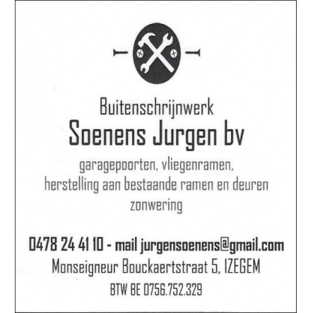 Soenens Jurgen Bv