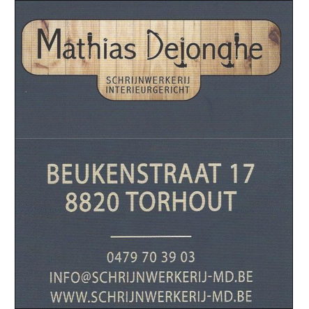 Schrijnwerkerij Mathias Dejonghe