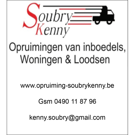 Opruimingsdienst Soubry Kenny