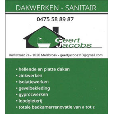 Sanitair & Dakwerken Geert Jacobs
