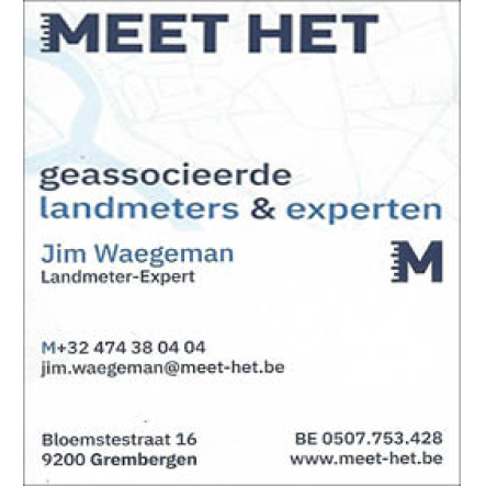 Landmeter-Expert Jim Waegeman