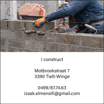 I construct