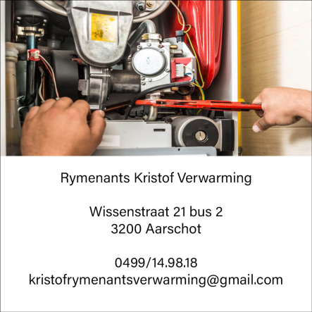 Kristof Rymenants Verwarming