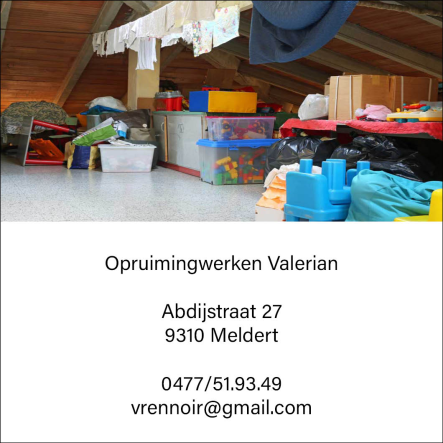 Opruimingwerken Valerian 