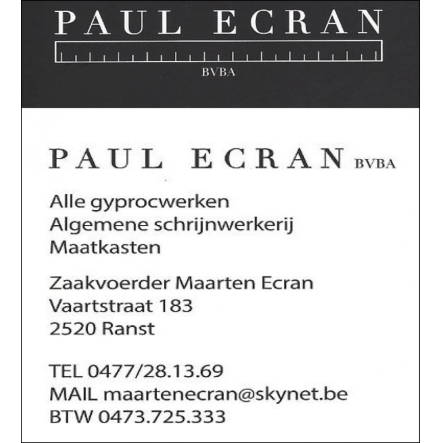 Paul Ecran bvba
