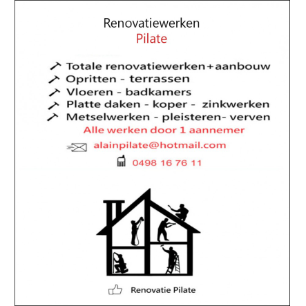 Renovatiewerken Pilate
